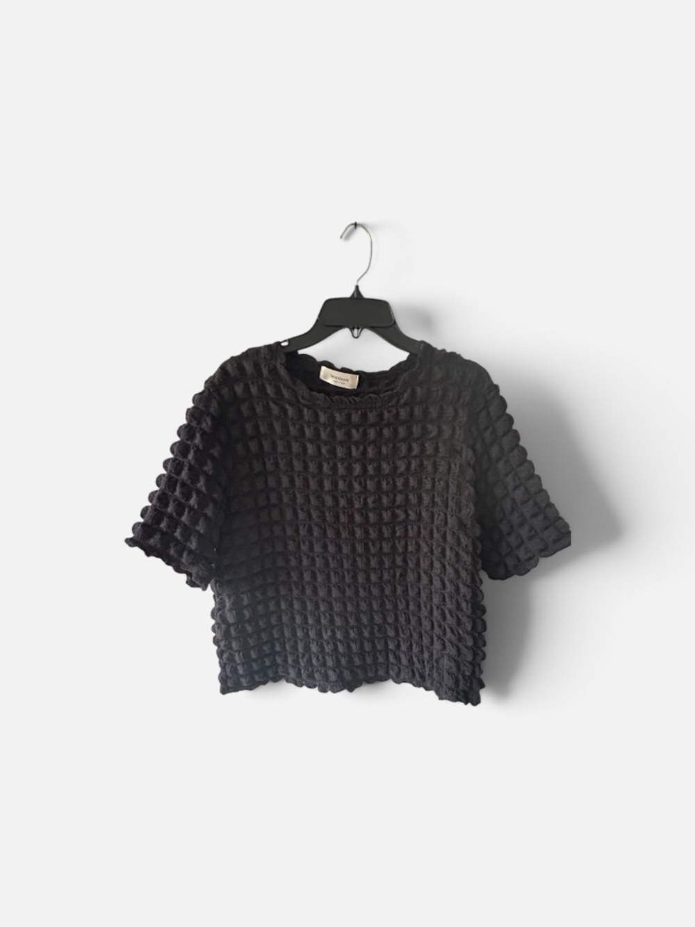 Polyester Short Sleeve Bubble Top